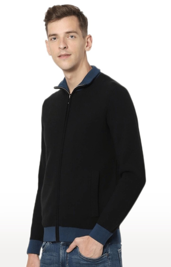 celio | Men's Black Solid Sweaters 2