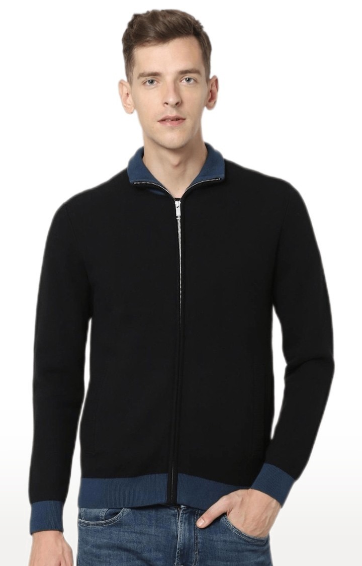 celio | Men's Black Solid Sweaters 0