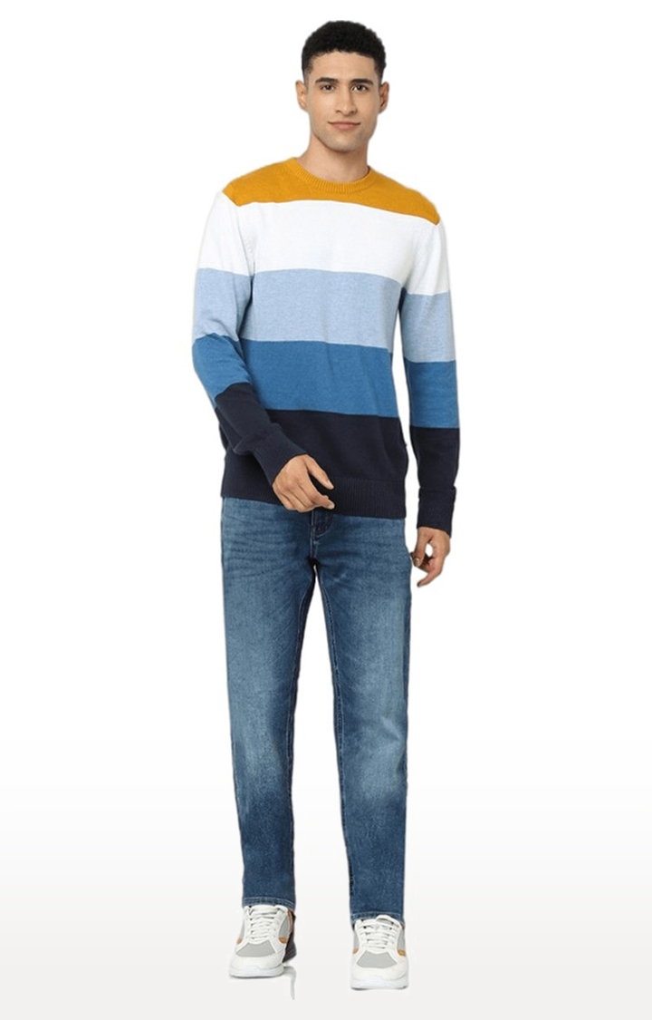 celio | Men's Multi Striped Sweaters 1