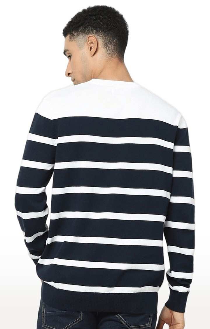 Men's Blue Striped Sweatshirts