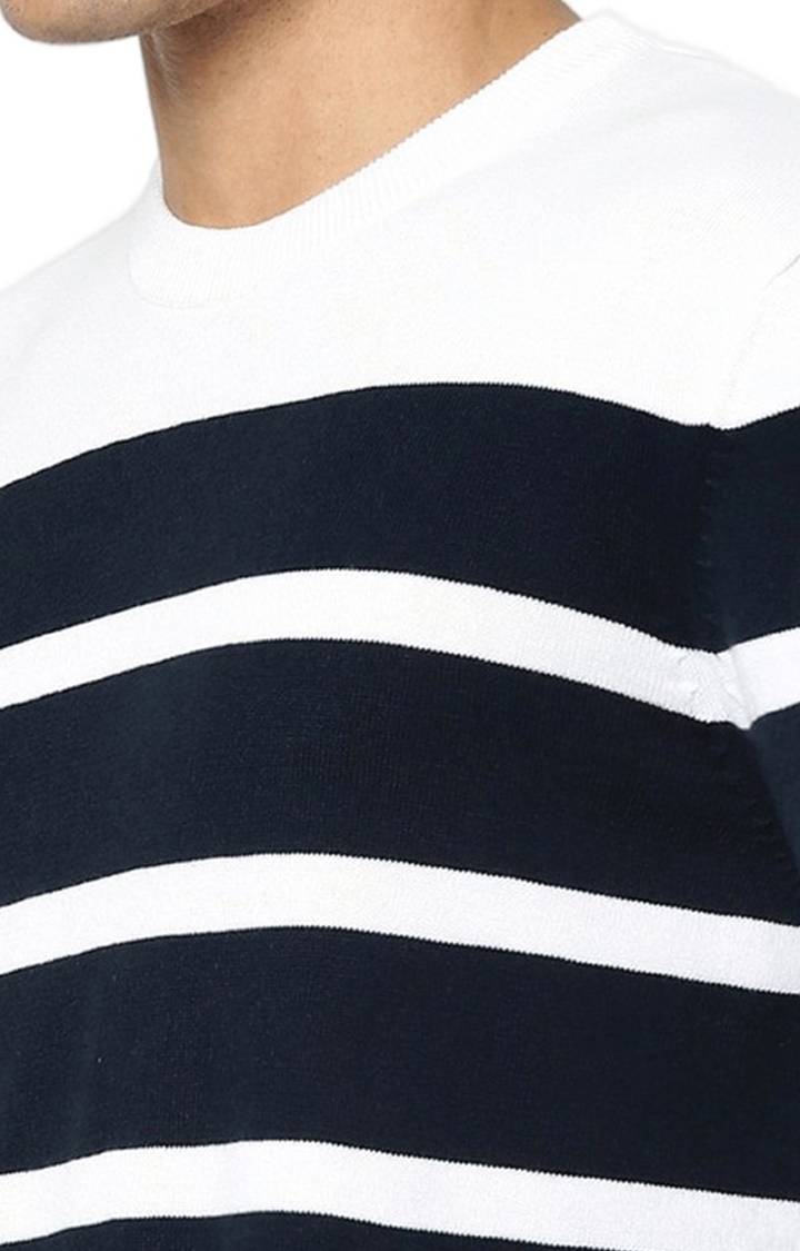 celio | Men's Blue Striped Sweatshirts 5