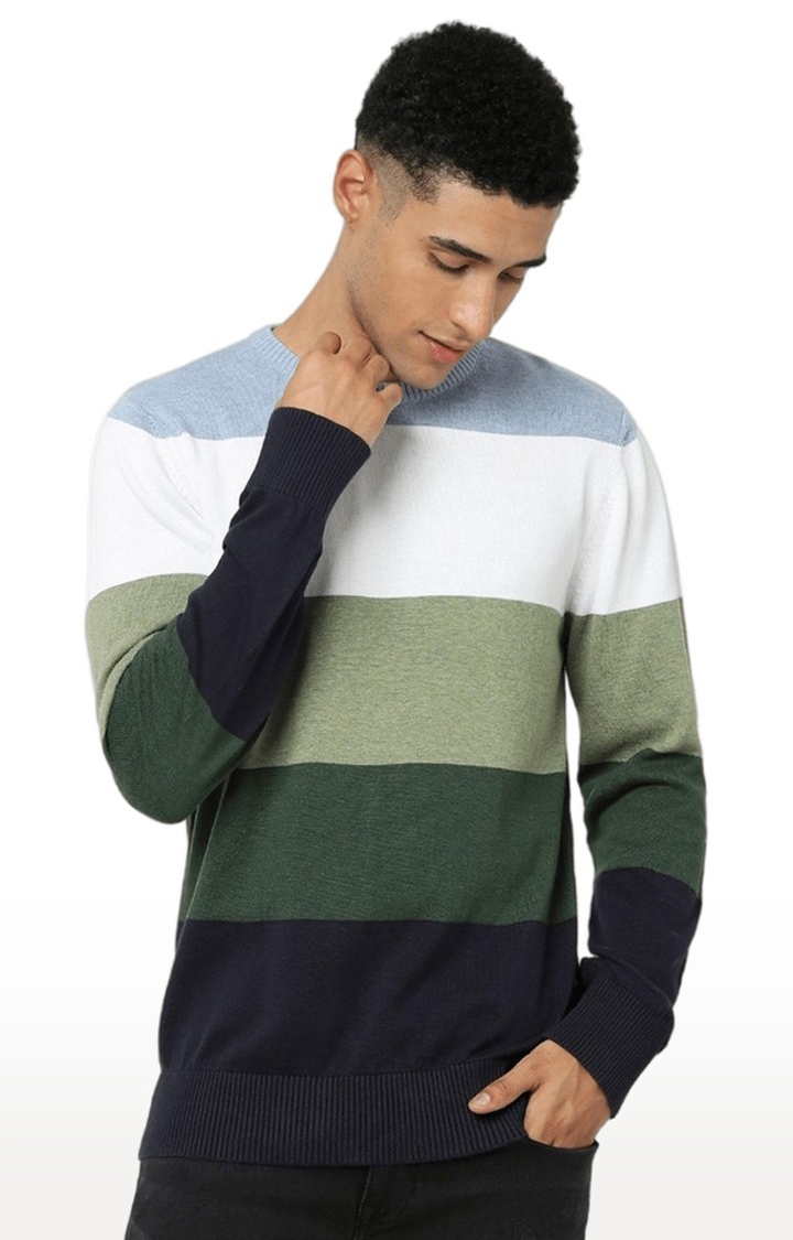 Men's Multi Striped Sweaters