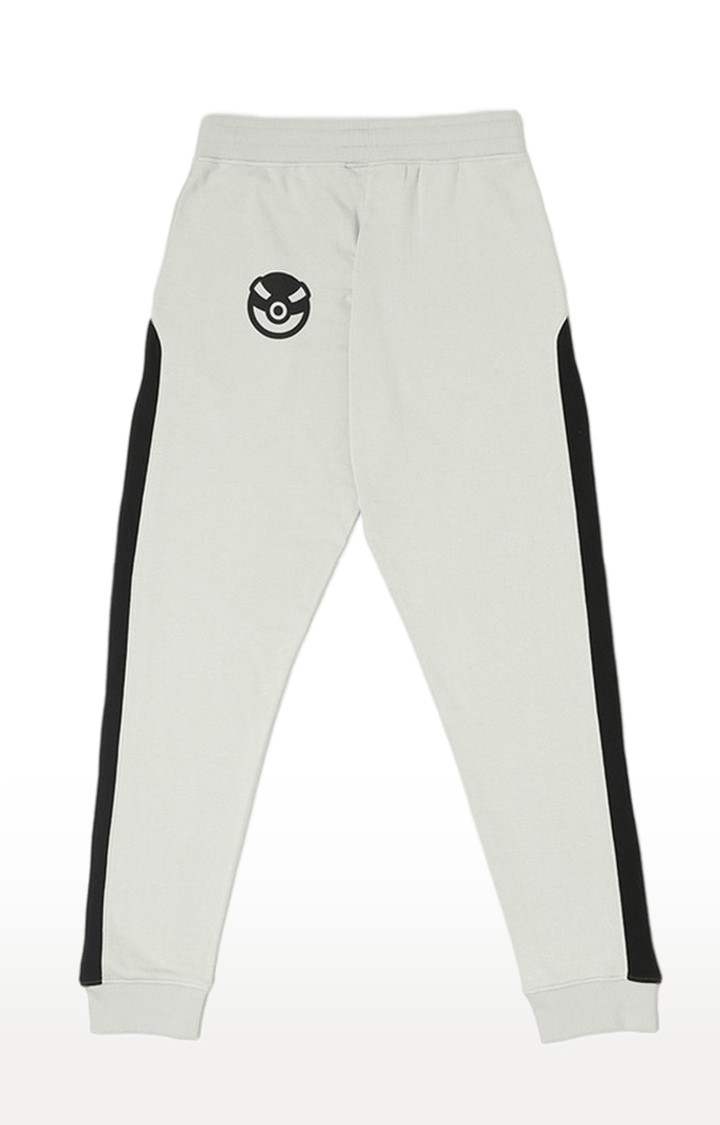 Men's Grey Cotton Cartoon Casual Joggers