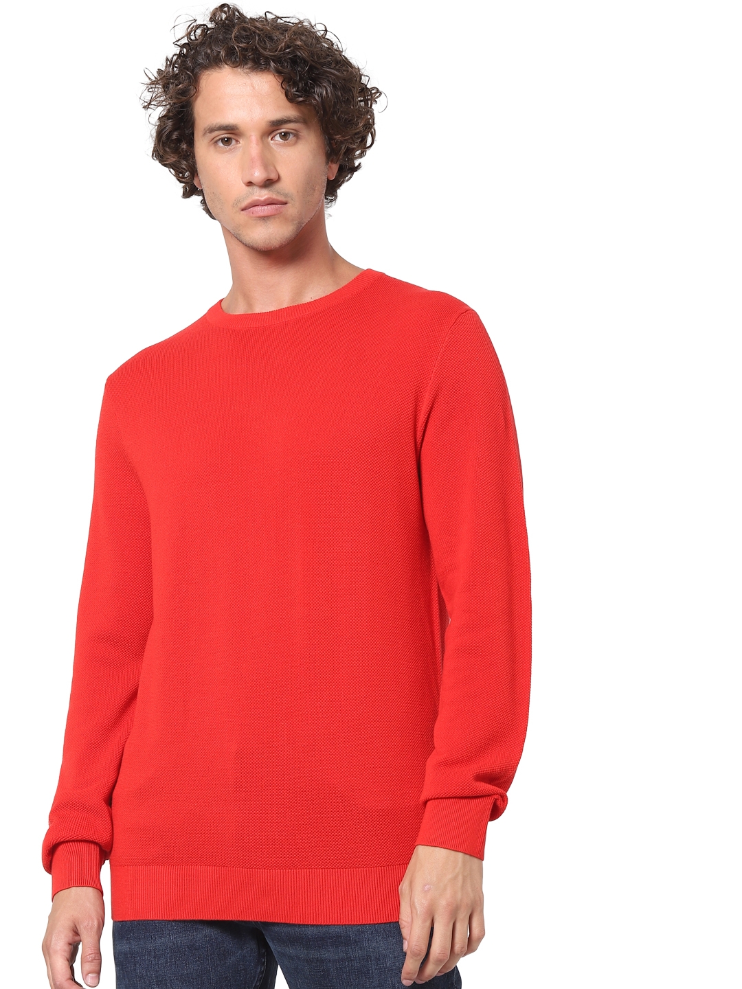 celio | Men's Red  Sweaters
