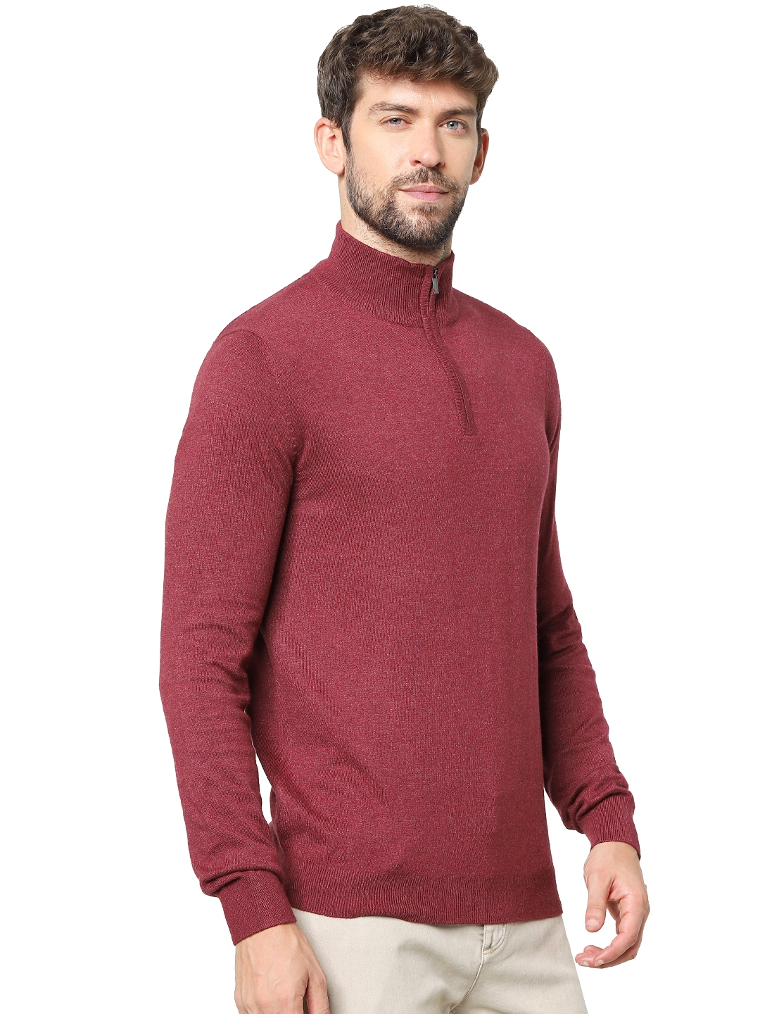 celio | Men's Burgundy  Sweaters 2