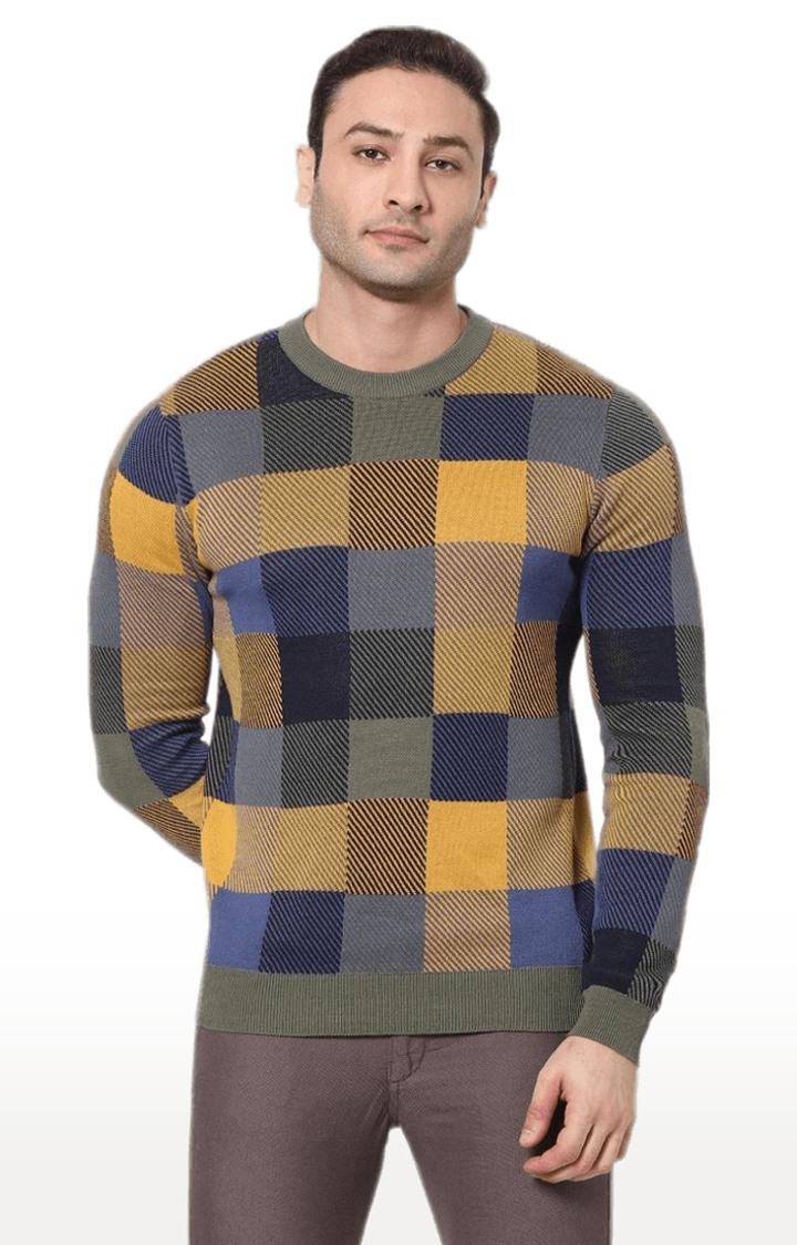 Men's Multi Checked Sweaters