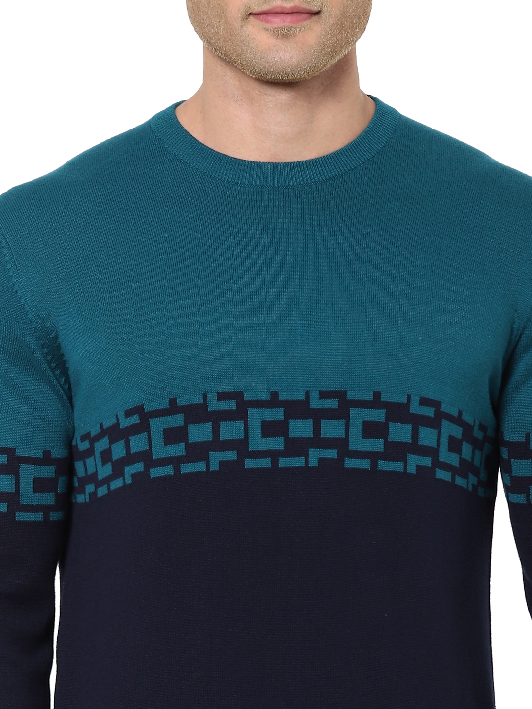 celio | Men's Green  Sweaters 4