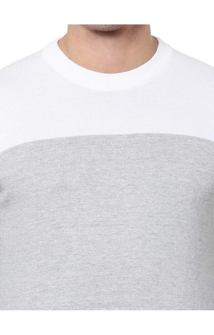 Men's Blue Colourblock Sweaters