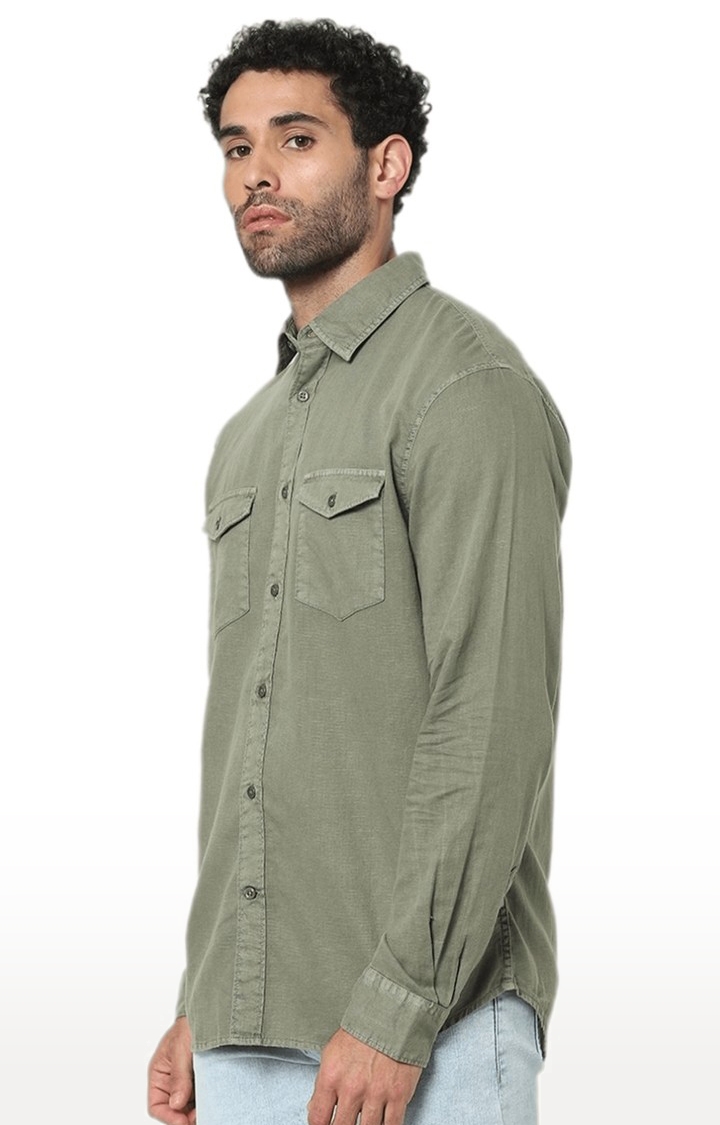 Ecko Unltd Men Solid Casual Green Shirt - Buy Ecko Unltd Men Solid Casual Green  Shirt Online at Best Prices in India | Flipkart.com