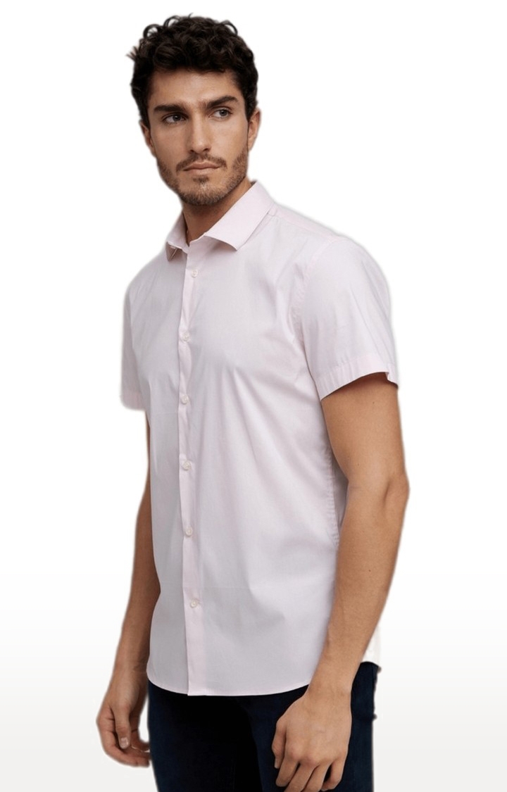 celio | Men's Pink Solid Casual Shirts 3