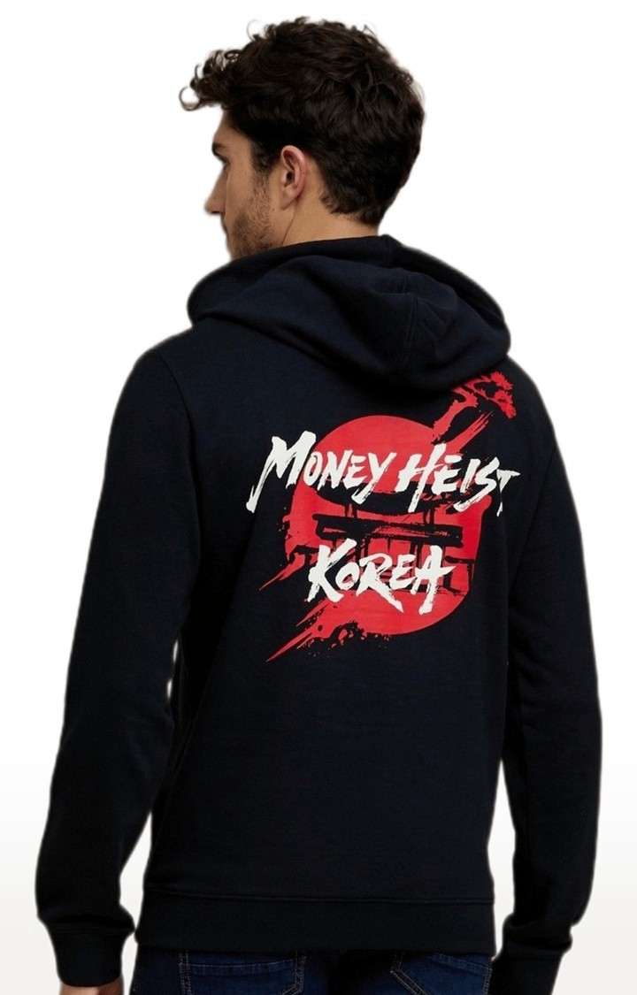 Men's Black Solid Hoodies
