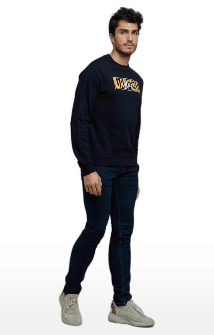 Men's Black Typographic Sweatshirts