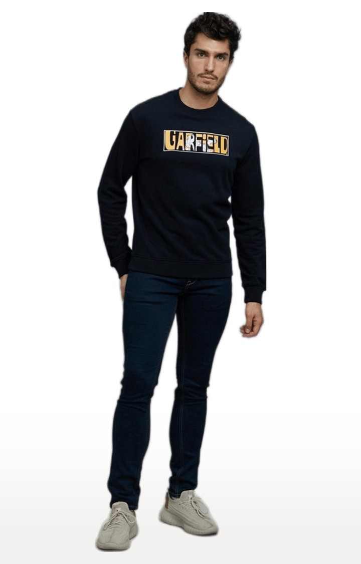 Men's Black Typographic Sweatshirts