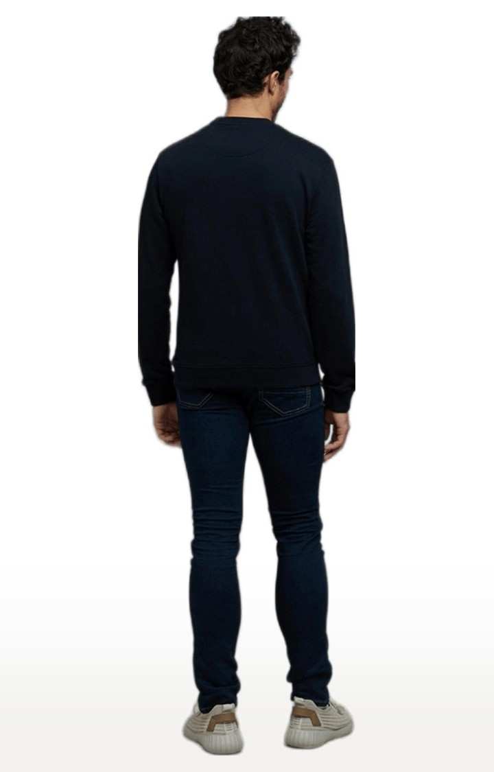 Men's Black Typographic Sweatshirts