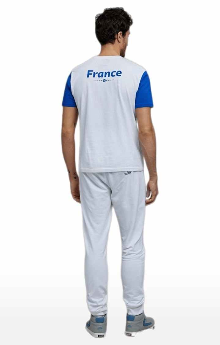 Men's White Printed Regular T-Shirts
