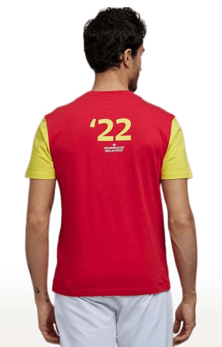 Men's Red Printed Regular T-Shirts