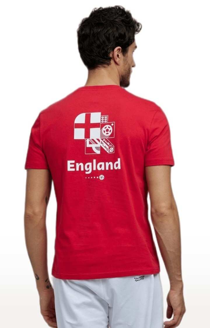 Men's Red Printed Regular T-Shirts