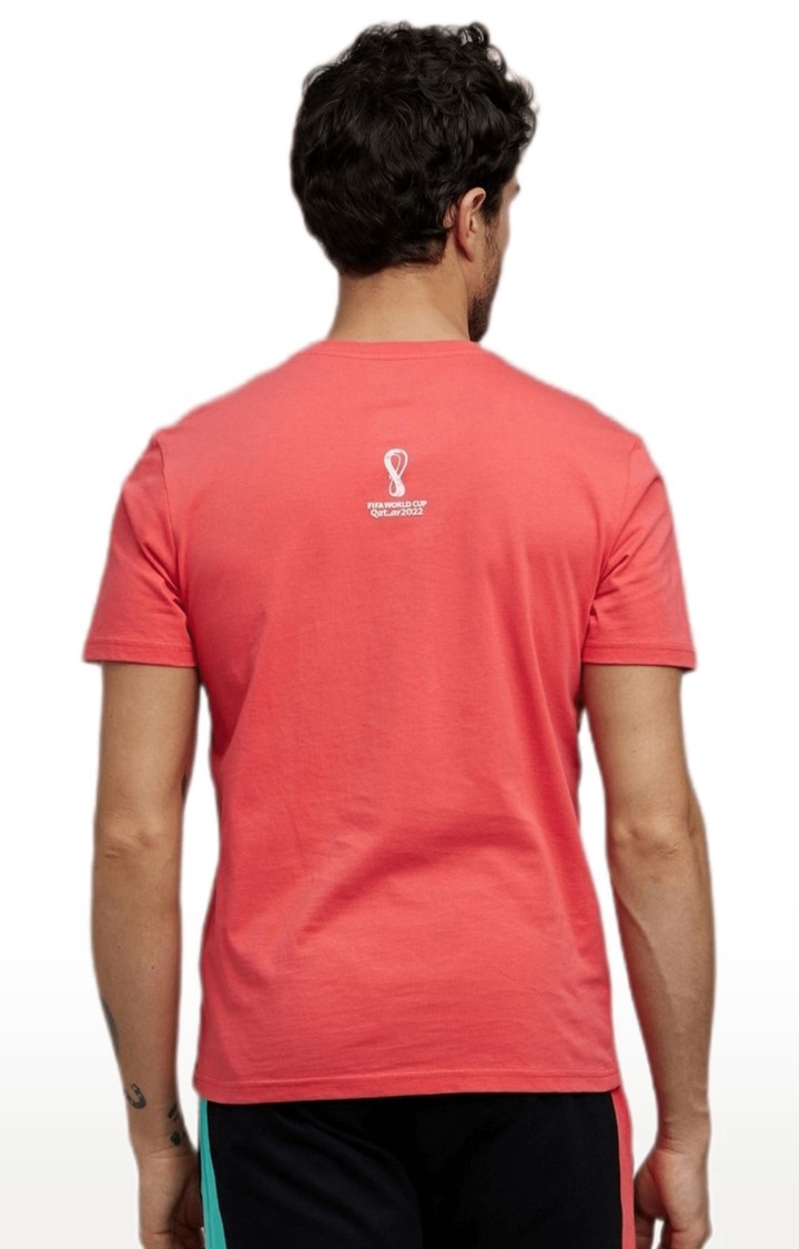 celio | Men's Pink Printed Regular T-Shirts 6