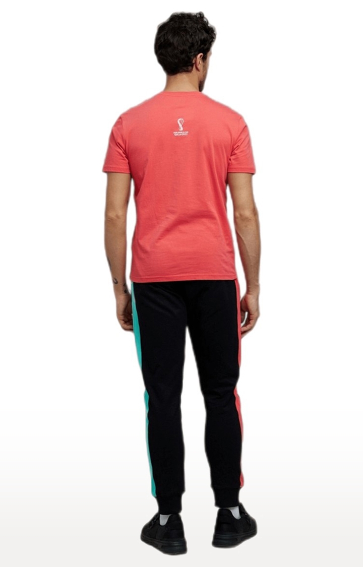celio | Men's Pink Printed Regular T-Shirts 5