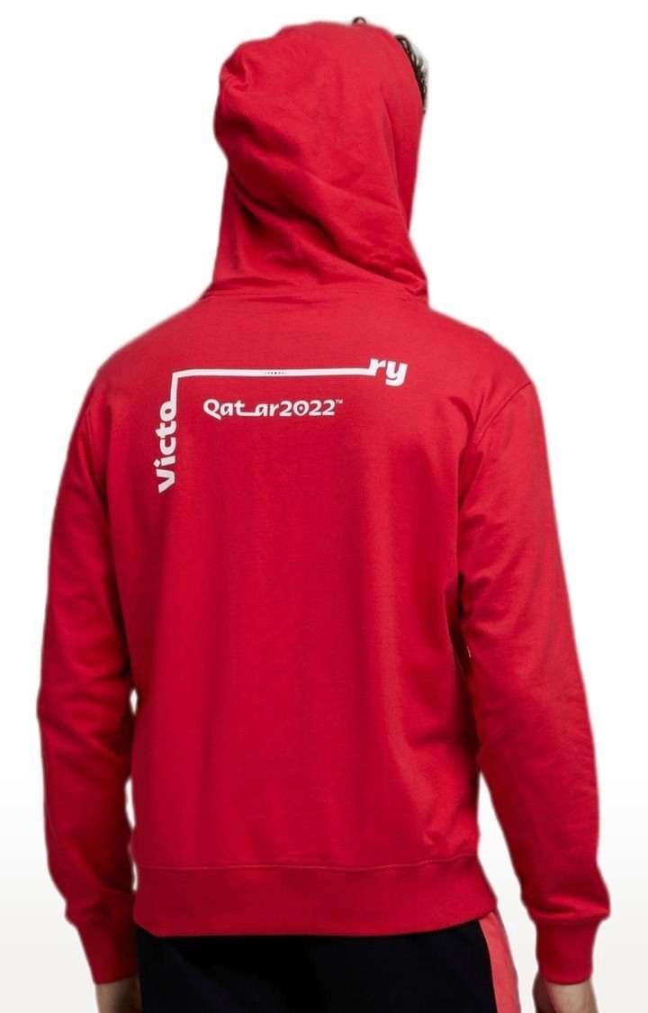 Men's Red Graphics Hoodies
