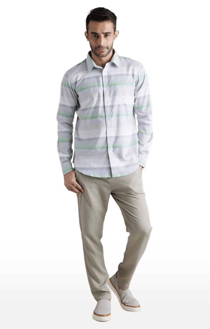celio | Men's Multi Striped Casual Shirts 0