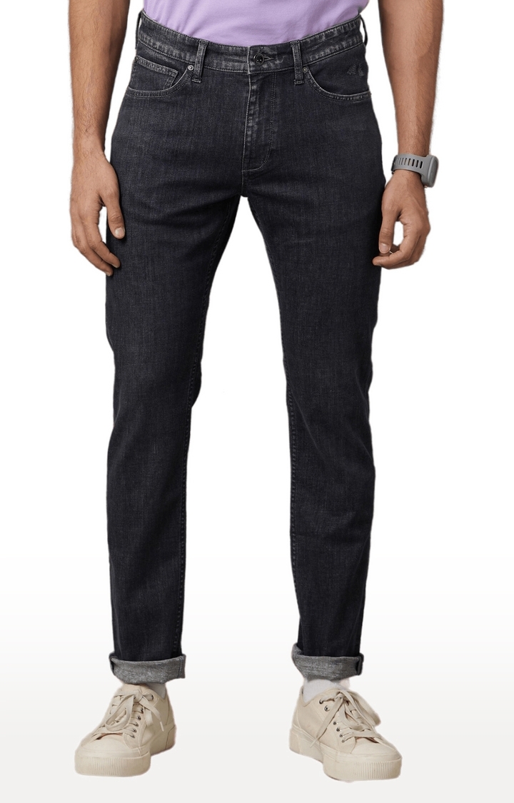 celio | Men's Black Cotton Blend Solid Regular Jeans