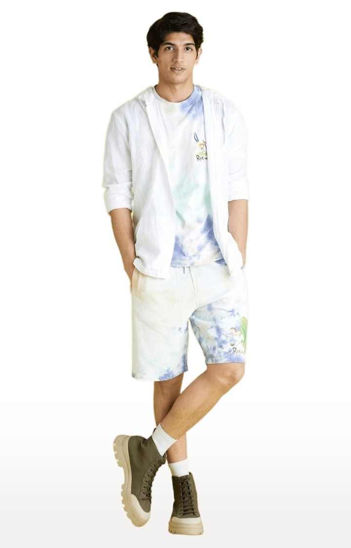 Men's White Solid Hoodies