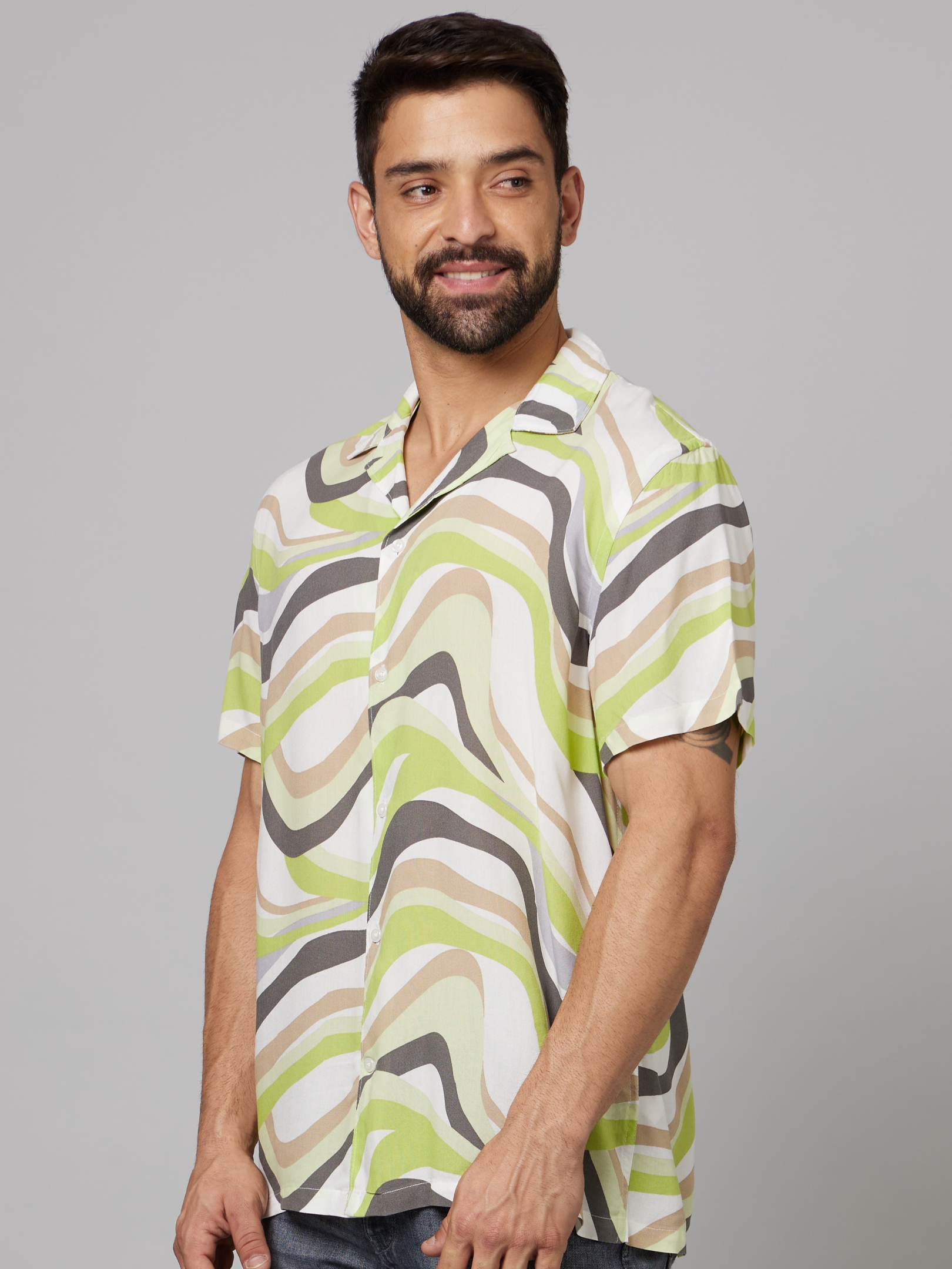 celio | Men's Multi Printed Casual Shirts 2