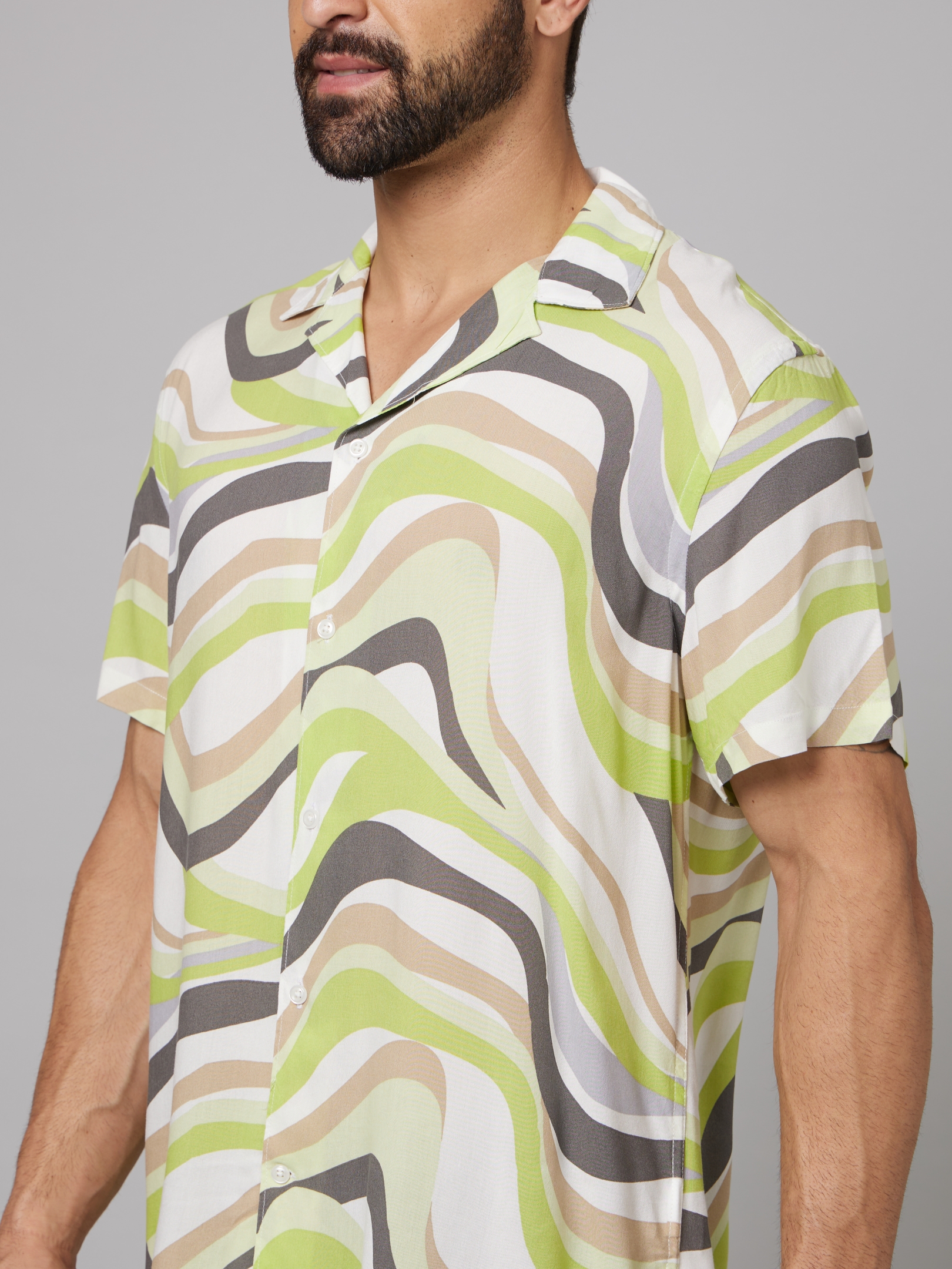 celio | Men's Multi Printed Casual Shirts 3