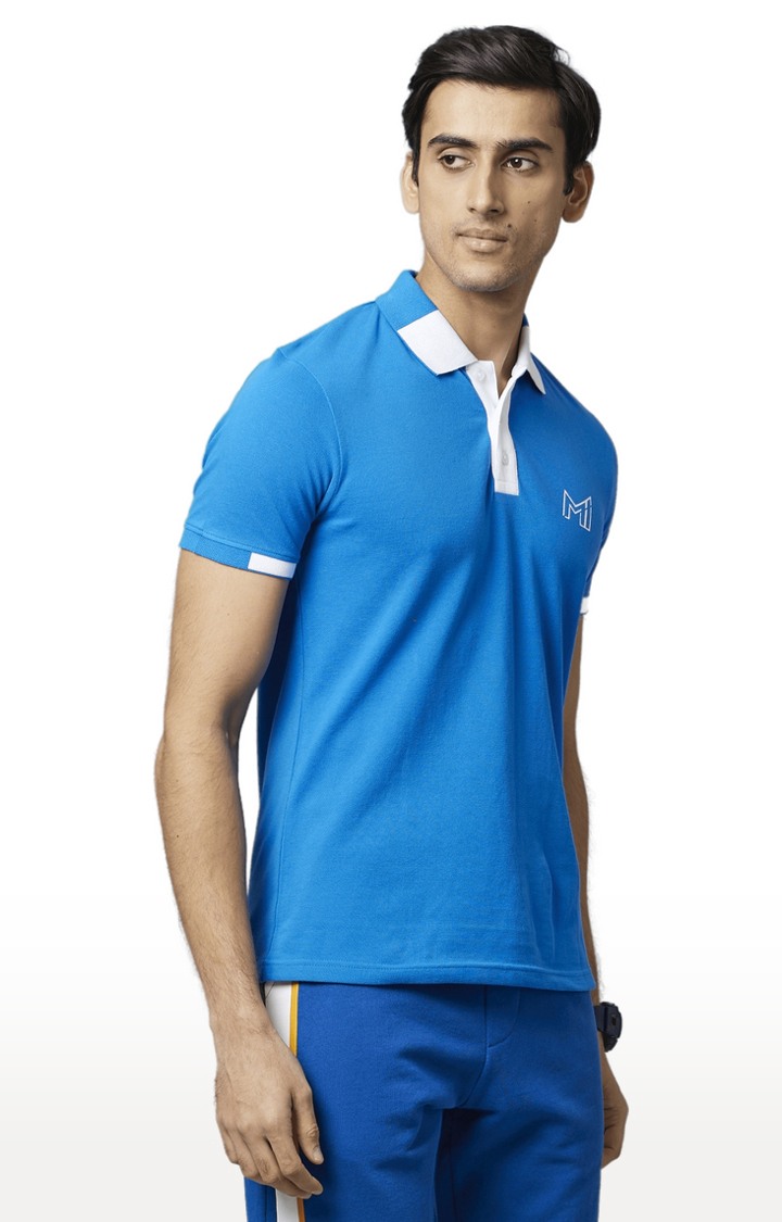 celio | Men's Blue Solid Polos 3