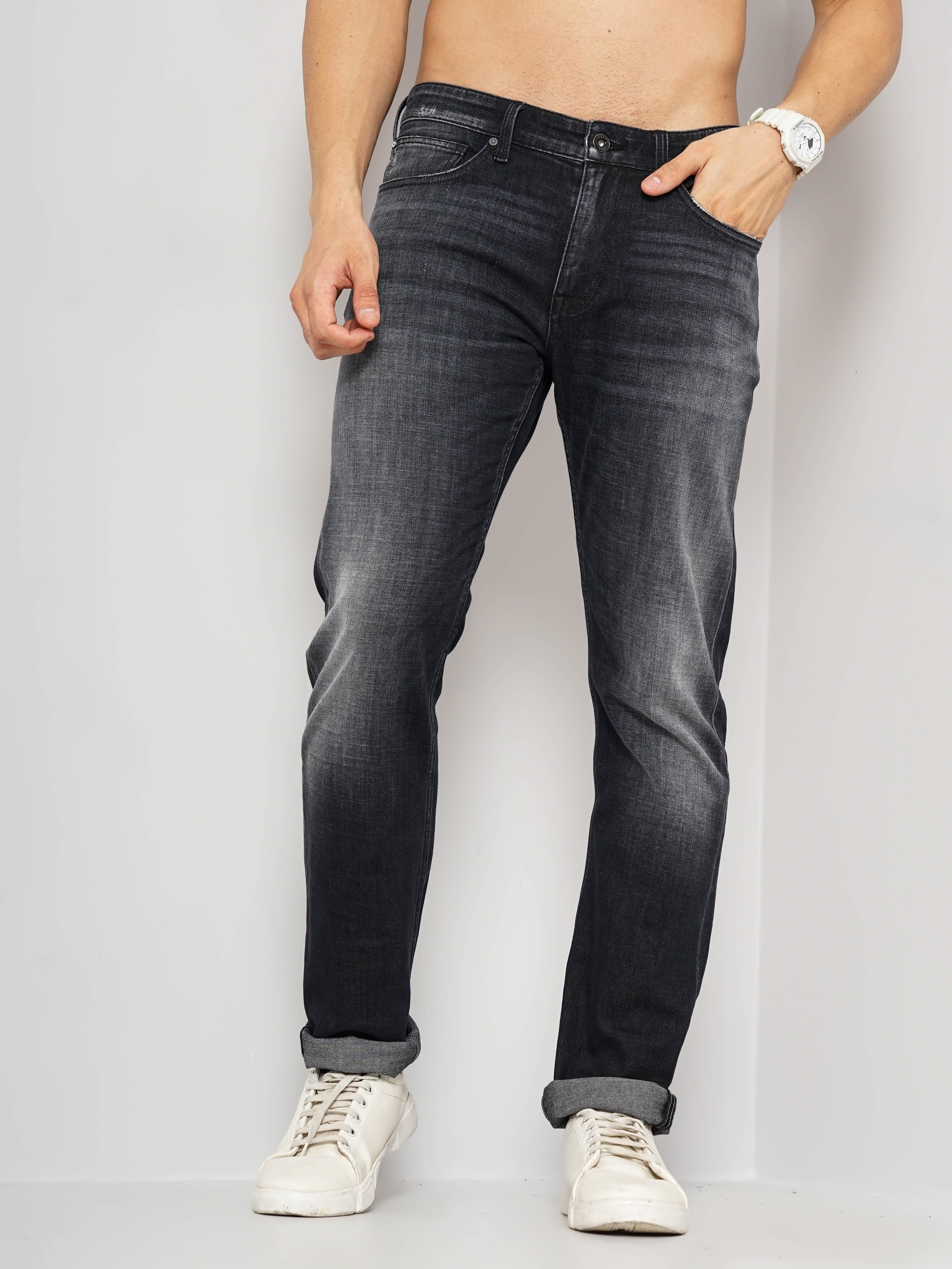 Men's Solid Soft Touch Jeans