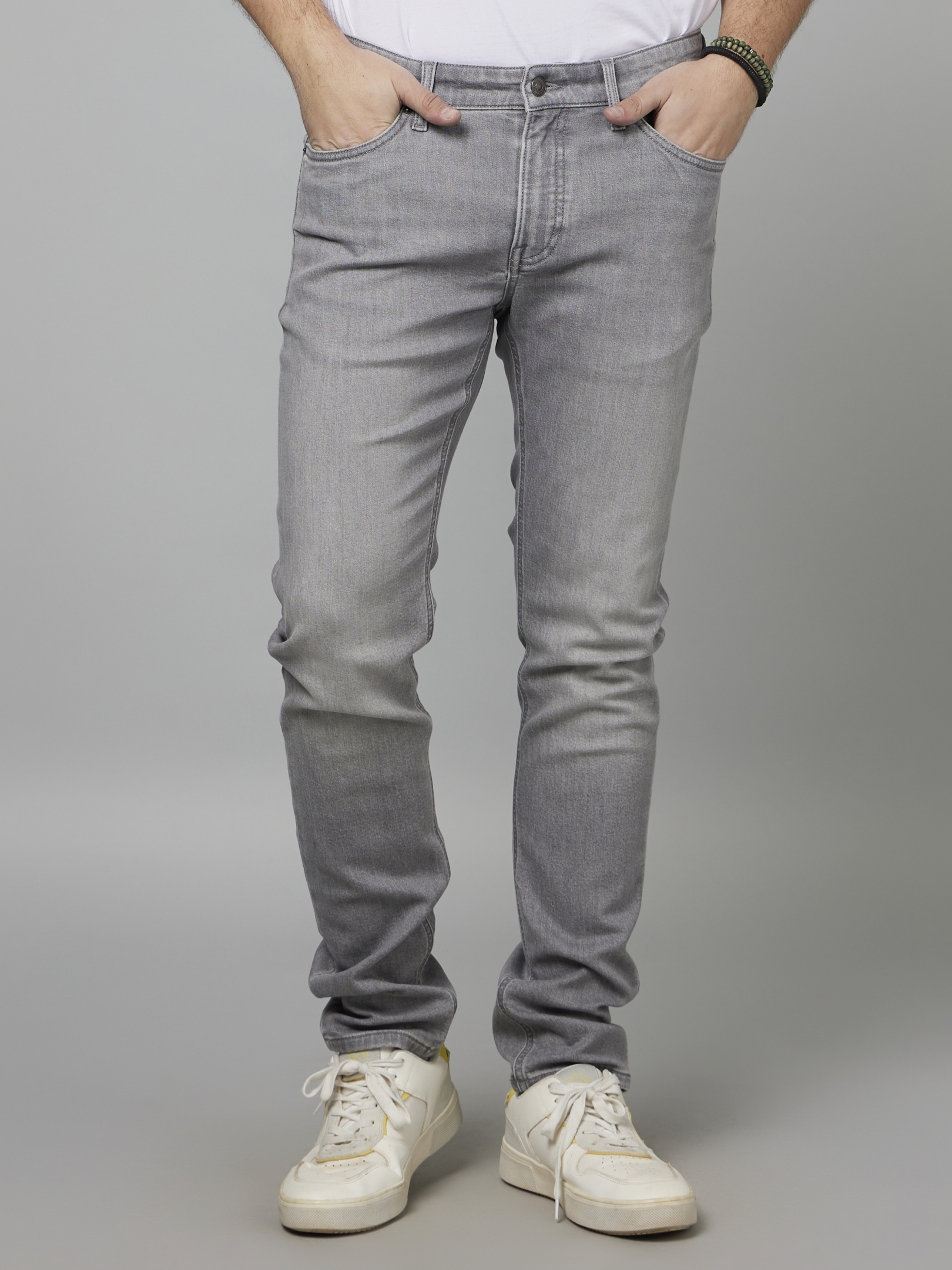 Men's Solid Ankle Length Jeans