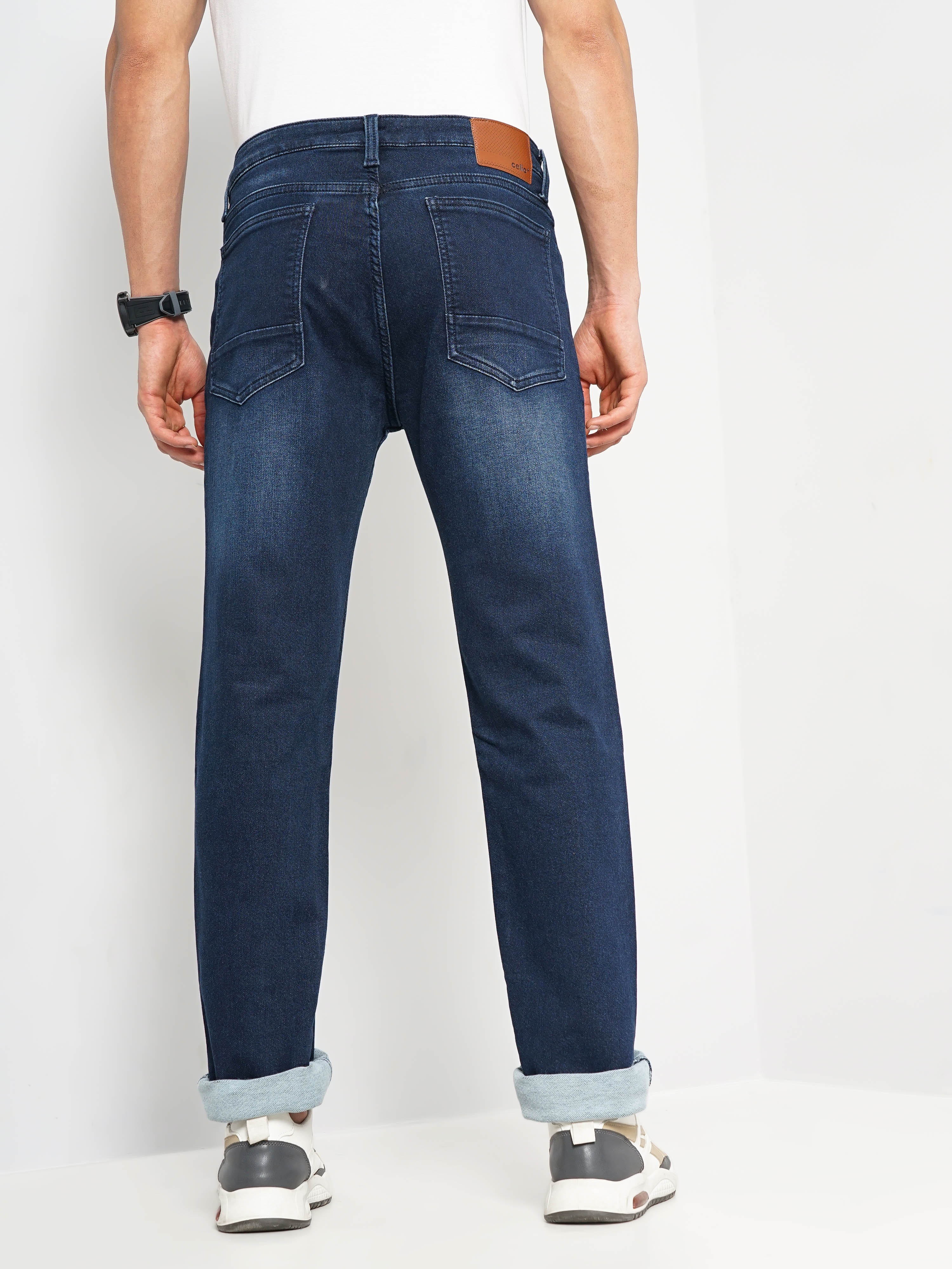 Denim & Co. Signature Knit Easy Flex Twill Regular Slim Straight