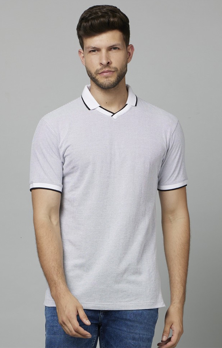 celio | Men's Grey Solid Polos