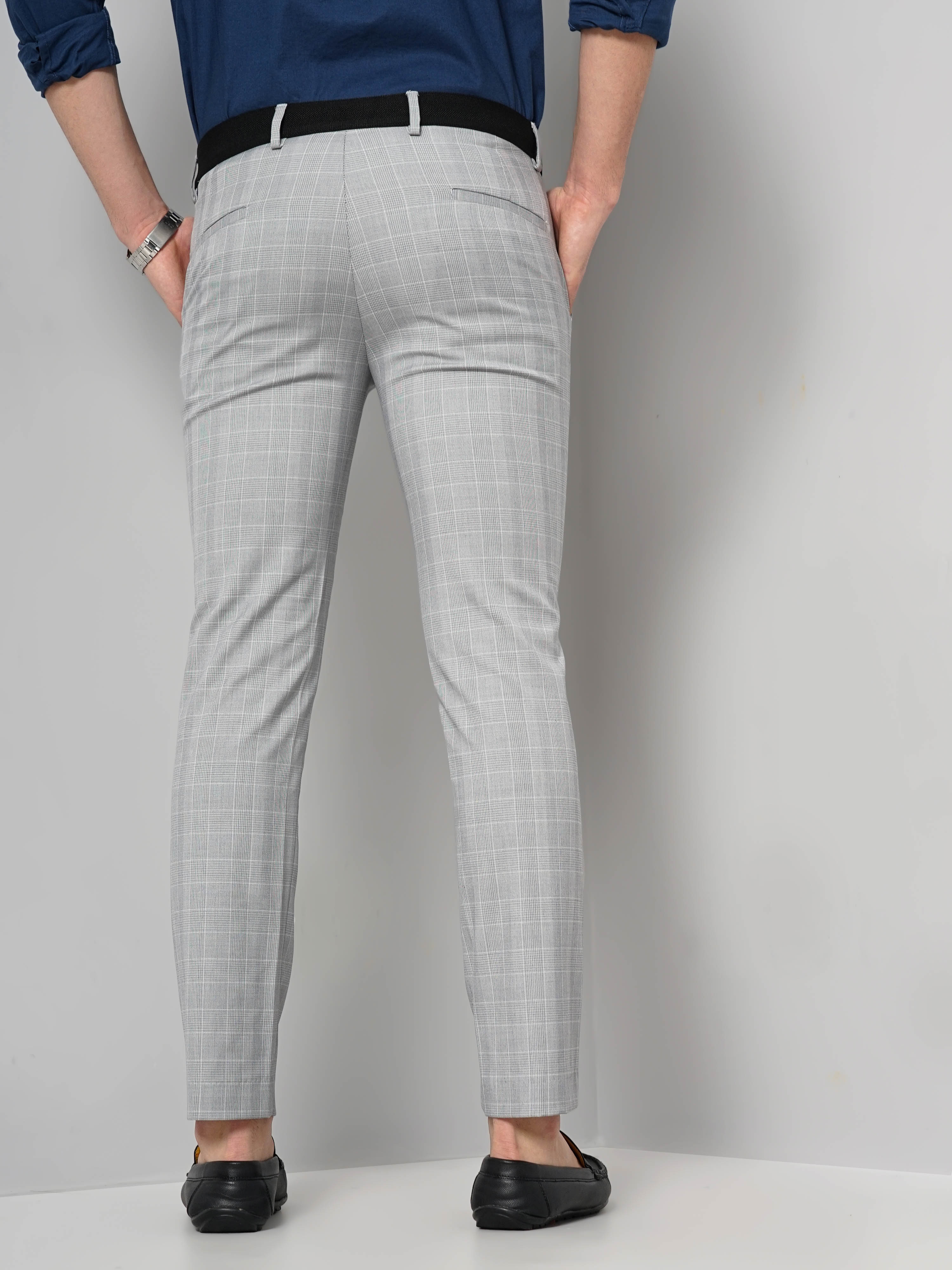 Celio Men's Solid Formal Trousers