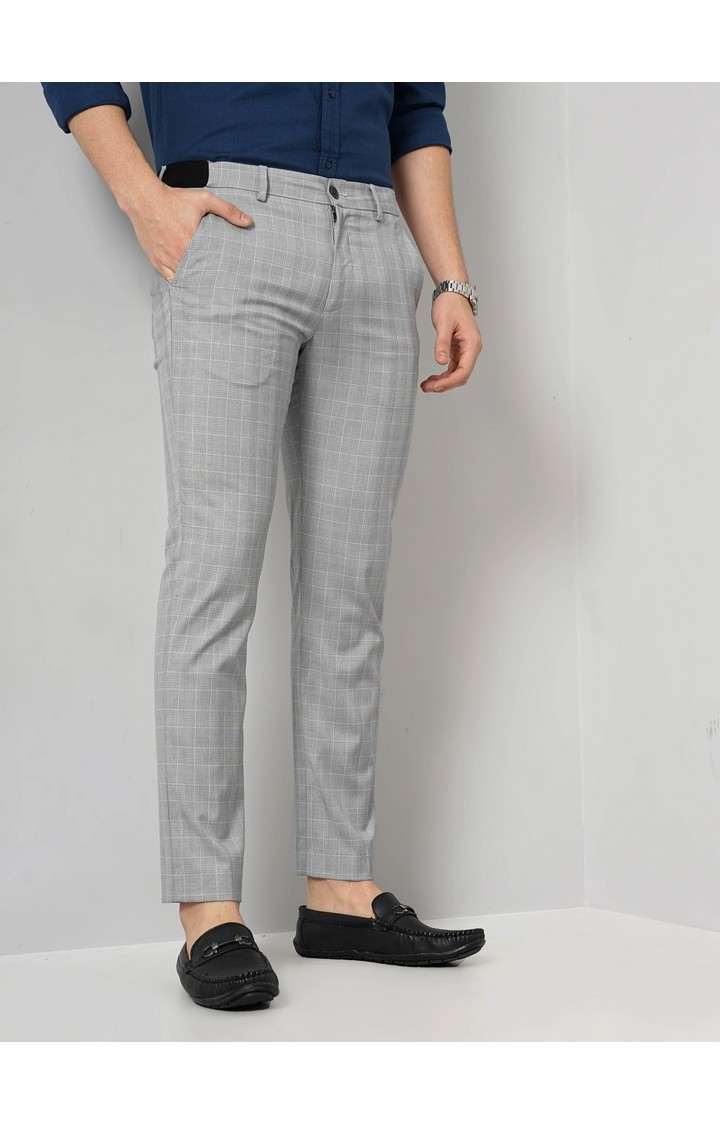 Celio Men's Solid Formal Trousers