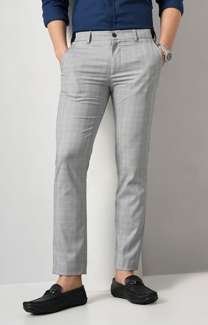 celio | Celio Men's Solid Formal Trousers