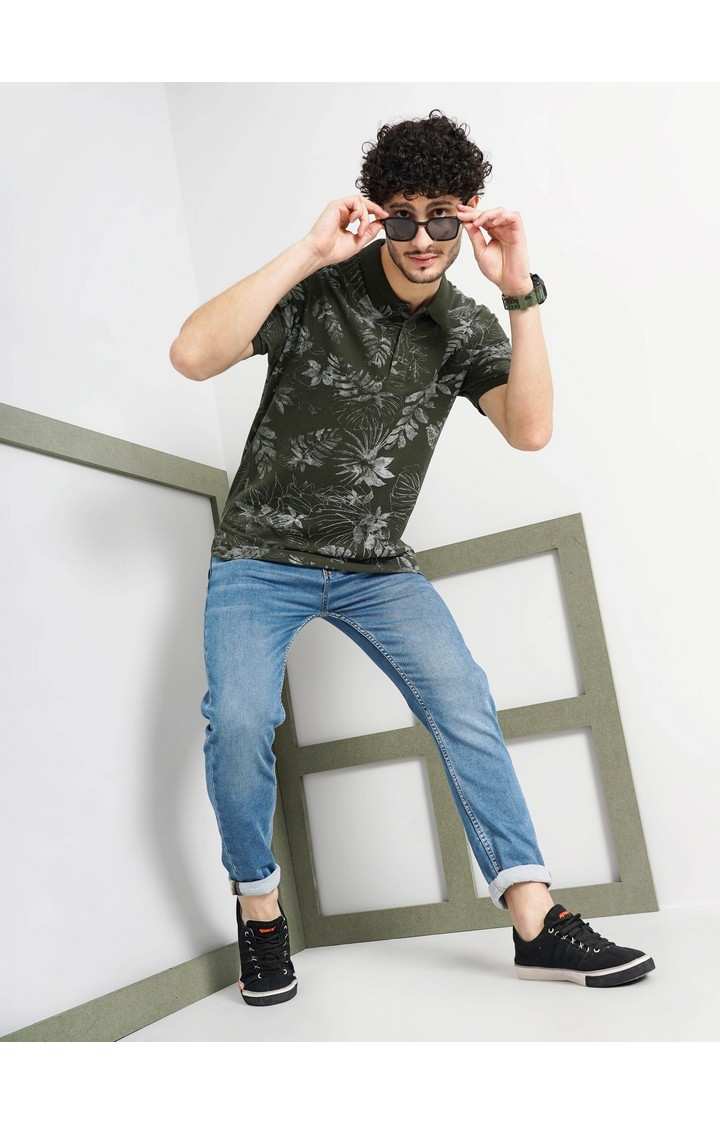Celio Men's All Over Print Floral T-Shirt