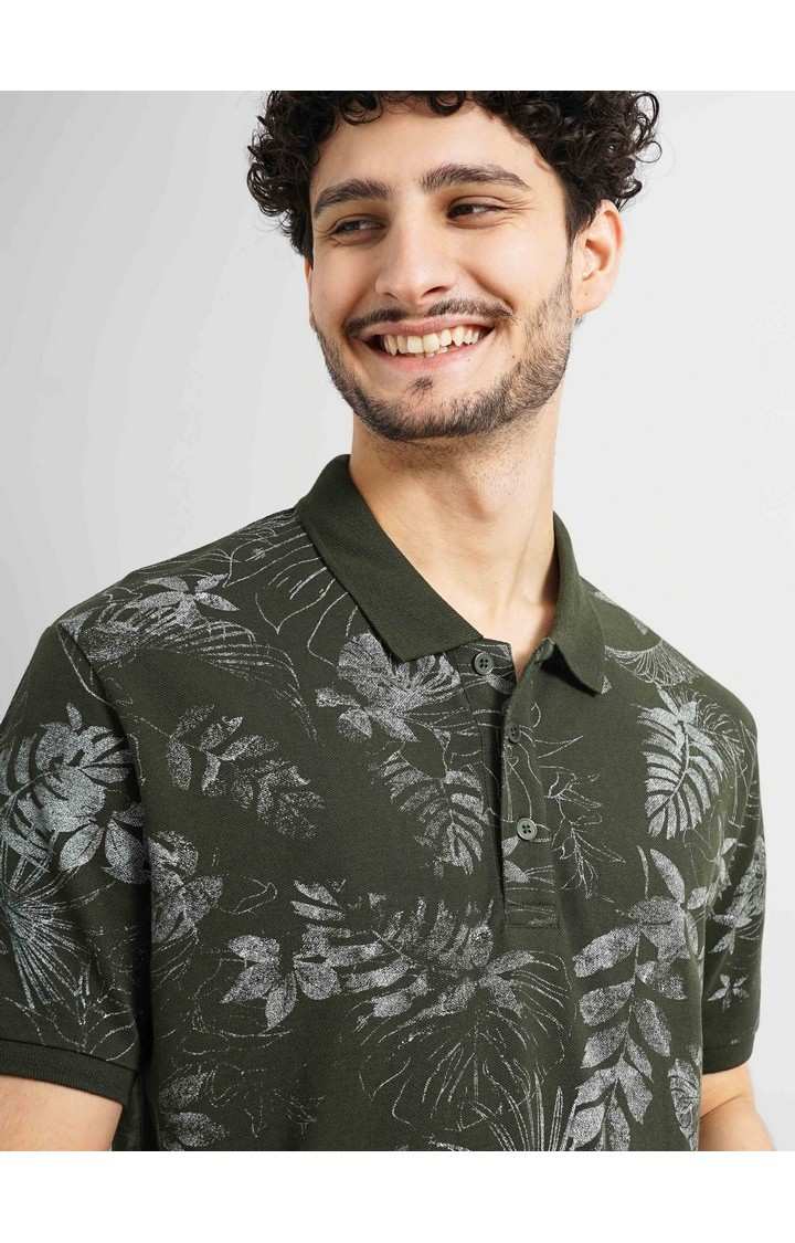 Celio Men's All Over Print Floral T-Shirt