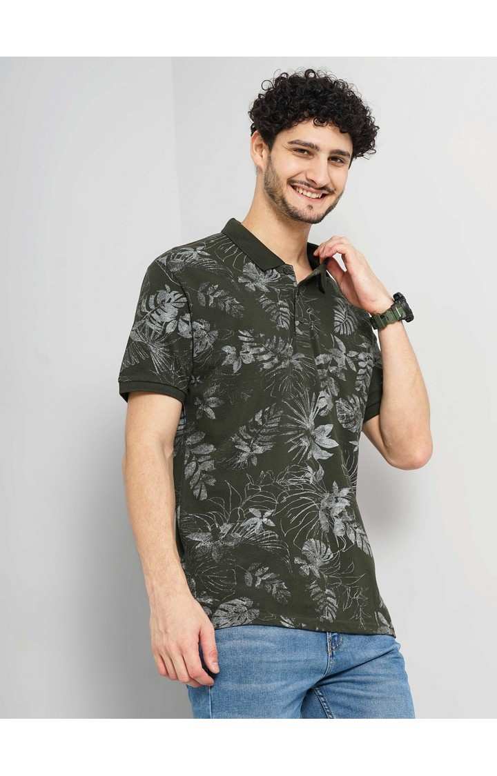 Celio Men's All Over Print Floral T-Shirt