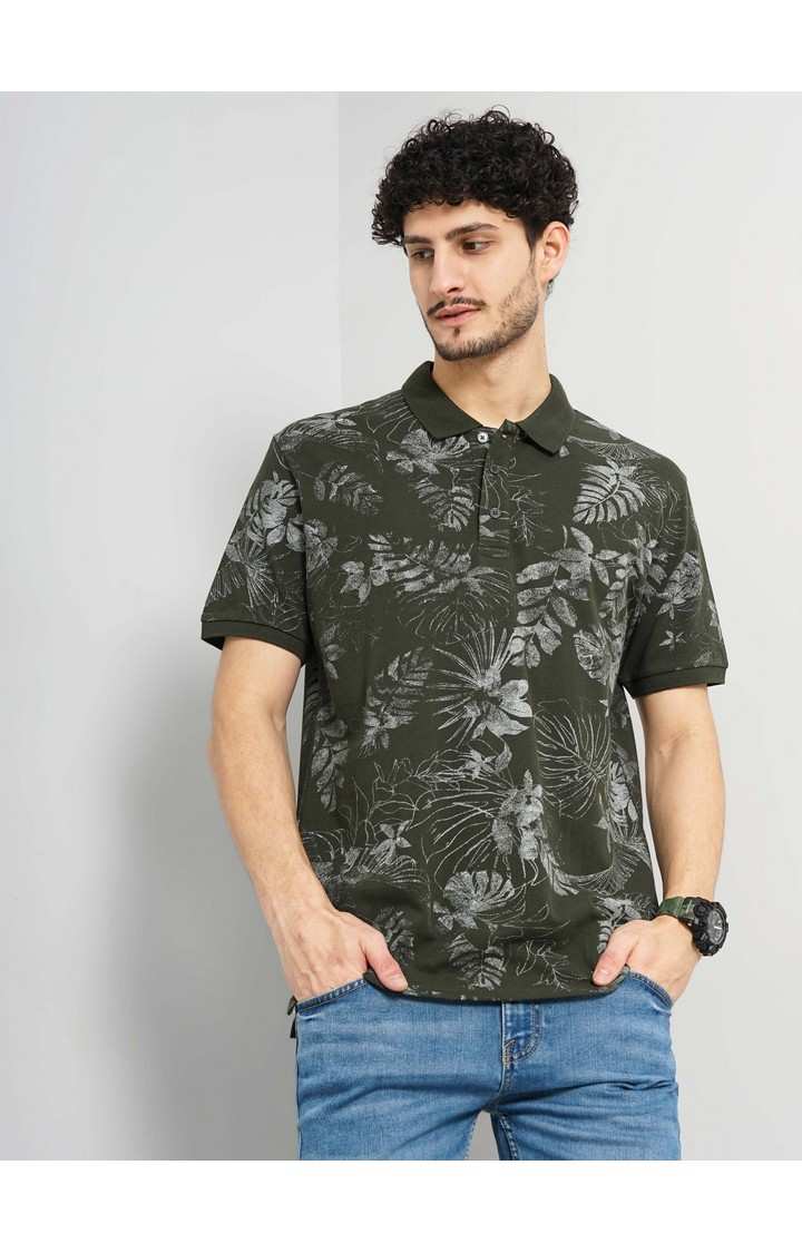 Celio Men's All Over Print Floral T-Shirt
