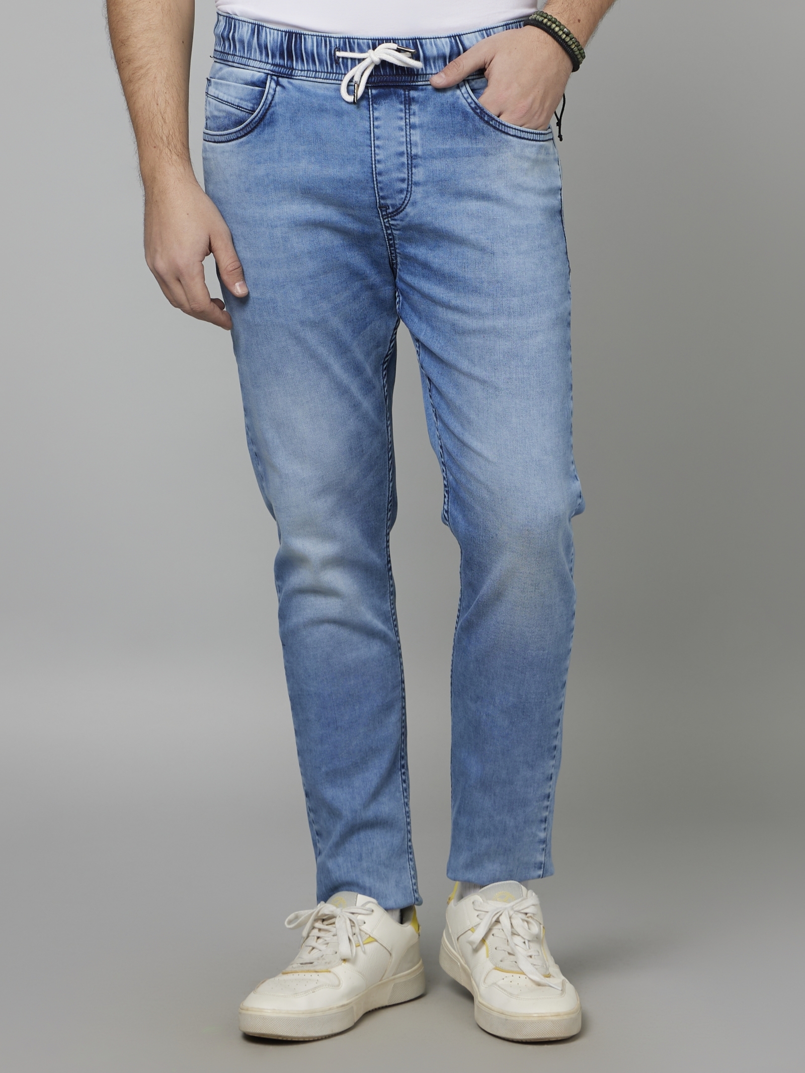 Men's Solid Ankle Length Jeans