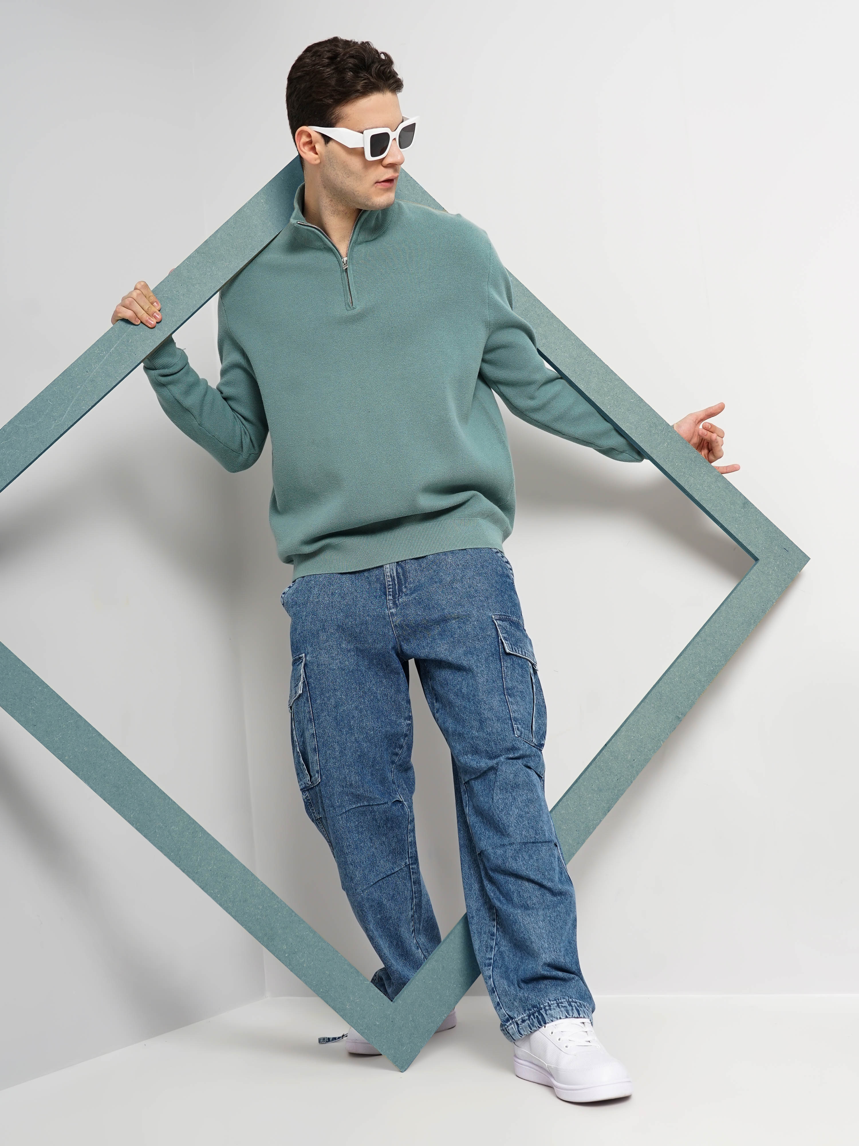 celio | Celio Men's Solid Sweater 4