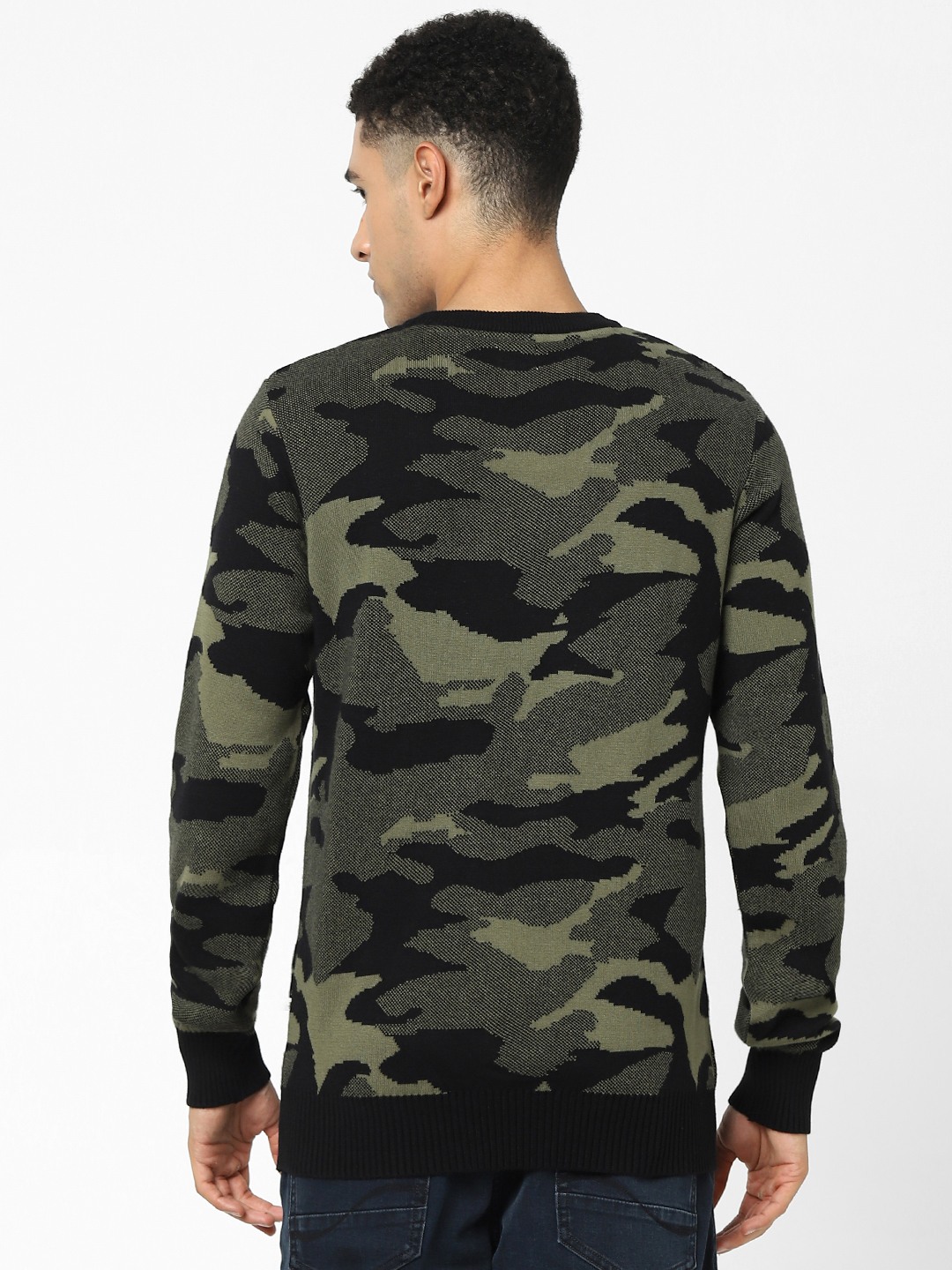 Men's Khaki Camouflage Sweaters