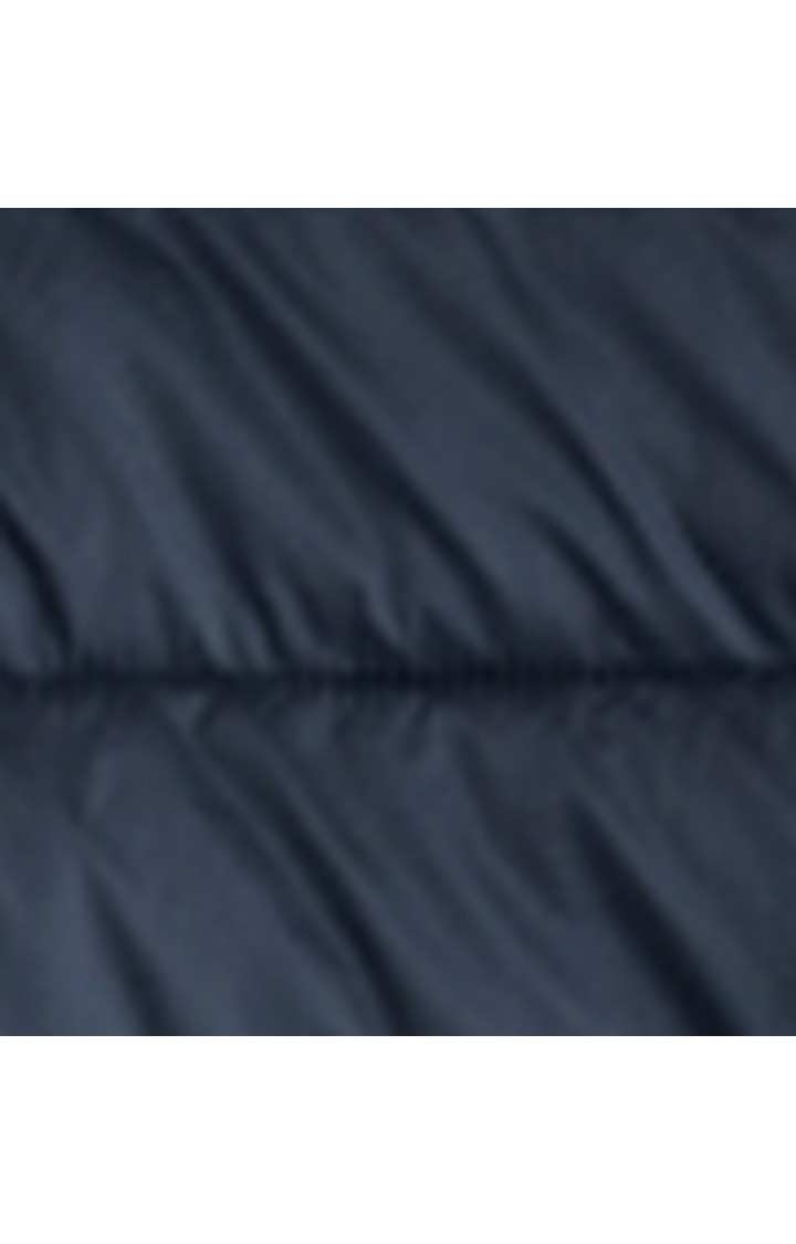 Men's Blue Solid Bomber Jackets