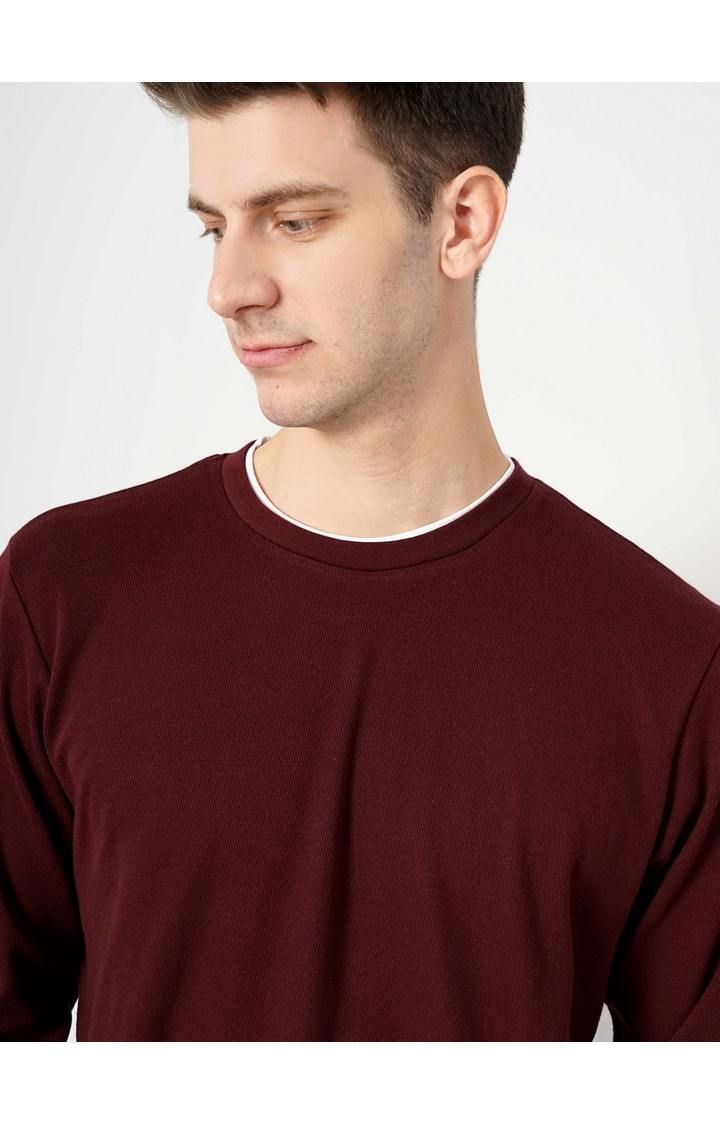 Men's Red Knitted Sweatshirts