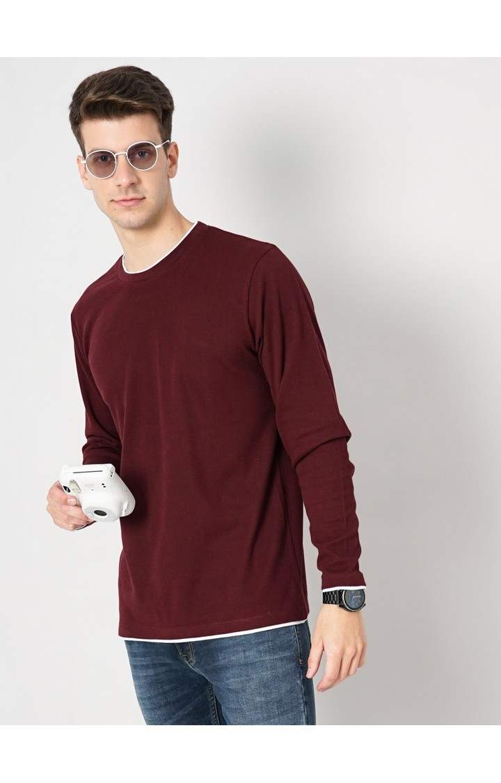 Men's Red Knitted Sweatshirts