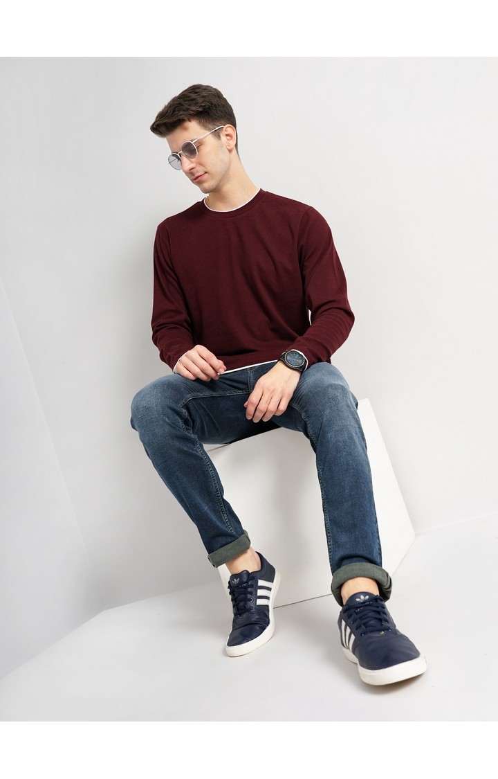 Men's Red Knitted Sweatshirts