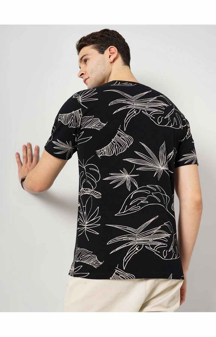 Celio Men's Leaf-Print T-Shirt