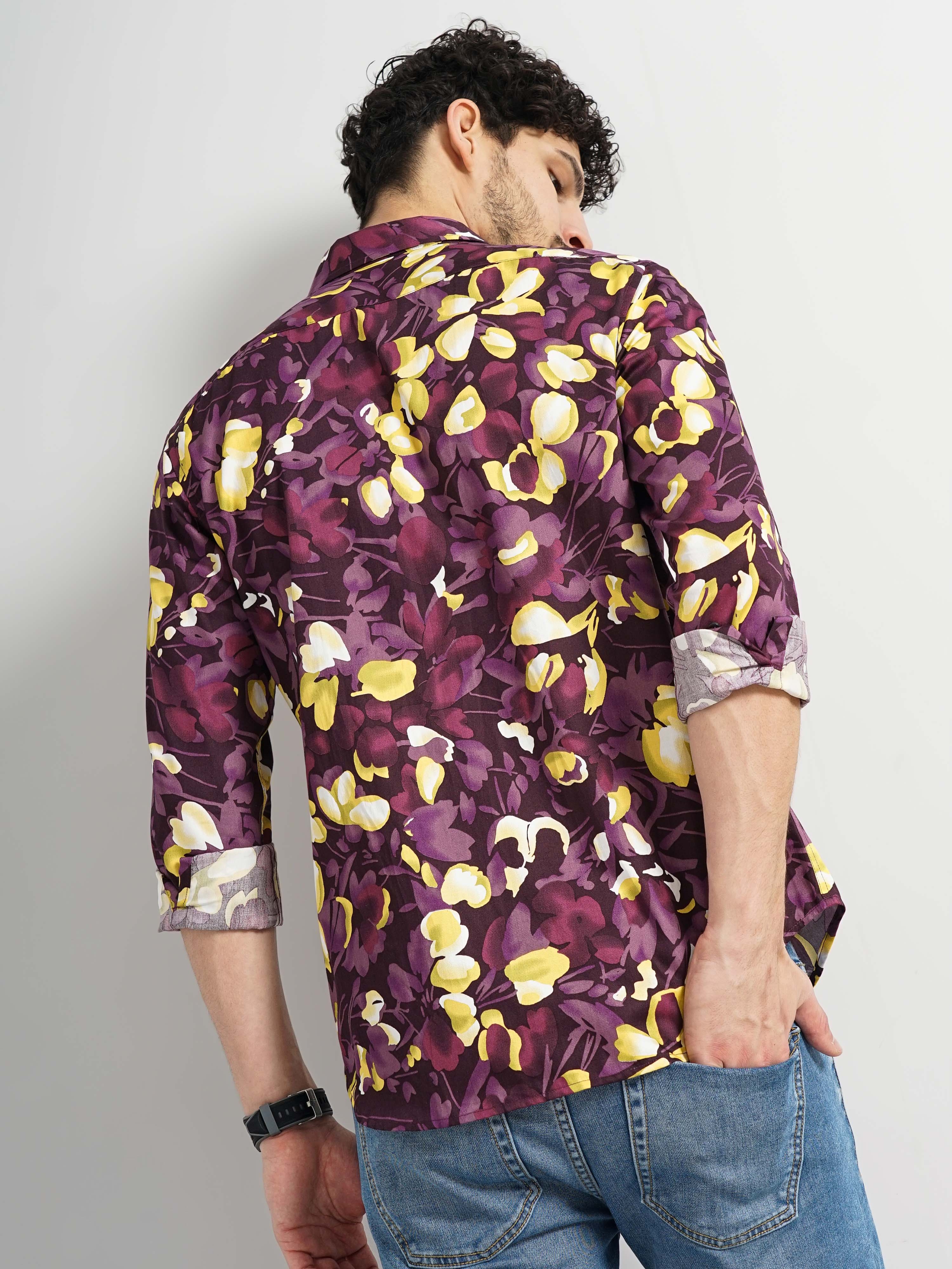 Celio Men's Floral Shirt